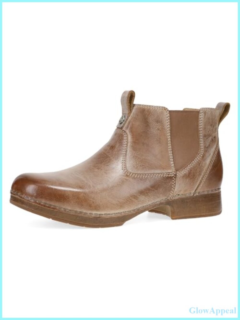 Leather Chelsea Ankle Boot Slip-On Calf High Casual Fall Bootie